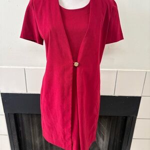Elegant Red Women's Dress